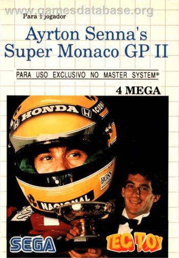 Cover Ayrton Senna's Super Monaco GP II for Master System II